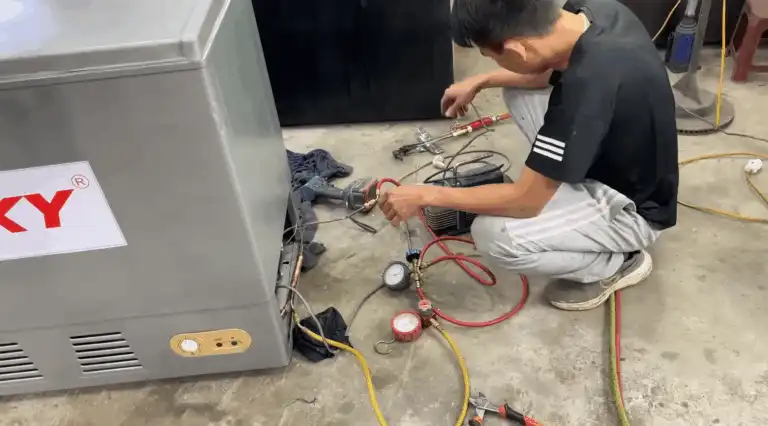 Refrigerator Repair Norman OK | Norman Refrigerator Repair 10 Freezer Repair Real Work Image